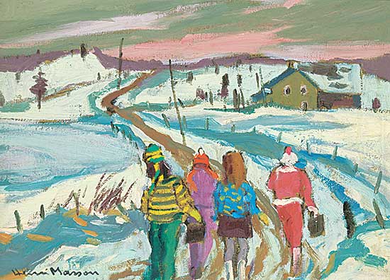 #82 ~ Masson - Untitled - Walking Home From School