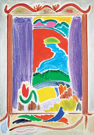 #210 ~ Fournier - Purple Curtains, Sarasota