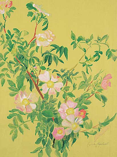 #307 ~ Heckel - Untitled - Pink Flowers