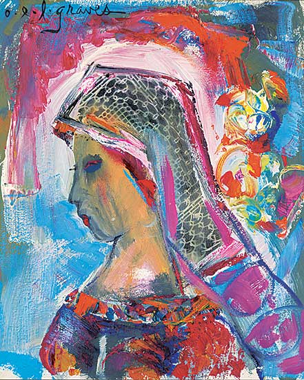 #435 ~ Graves - Untitled - Lady with Veil