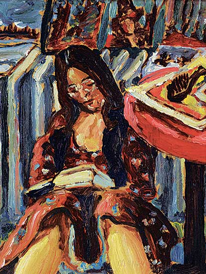 #465 ~ McInnis - Deborah Drying Her Hair on the Radiator