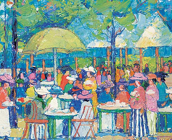 #484 ~ Prendergast - Untitled - The Garden Party