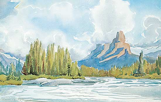 #495 ~ Shelton - Untitled - Upper Bow River