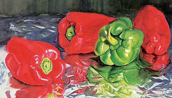 #1023 ~ Boudreau - Peppers on Foil