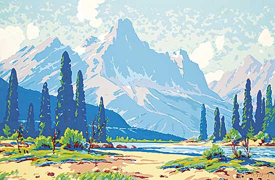 #1080 ~ Gissing - Untitled - Summer Mountain Valley