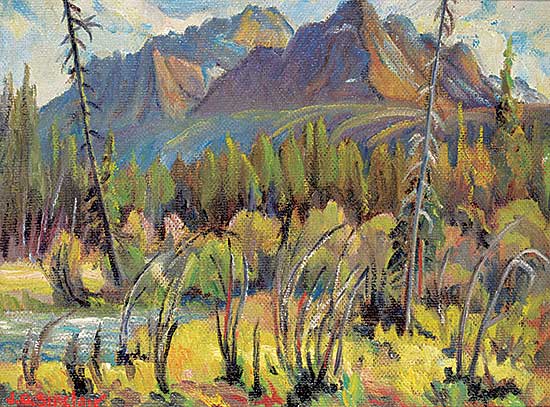#1262 ~ Sinclair - Untitled - Mountains in the Distance