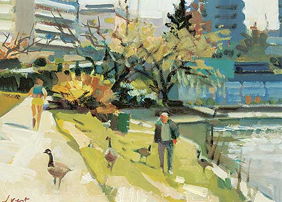 #1287 ~ Vest - Stanley Park Scene - Vanc.