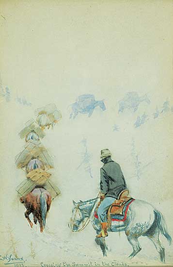#1301 ~ Young - Crossing the Summit in the Clouds