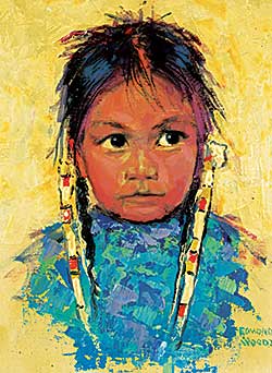 #1297 ~ Woods - Navajo Girl
