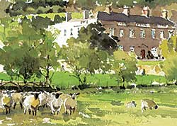 #1298 ~ Yardley - Untitled - Sheep in the Field