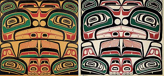 #32 ~ Hunt - North Kwakuitl Box Design Original and Silkscreen