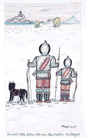 #284 ~ Pootoogook - Like Father Like Son