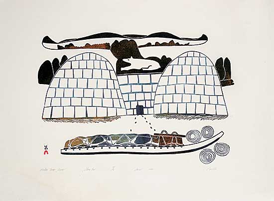 #300 ~ Pudlat - Winter Camp Scene  #23/50
