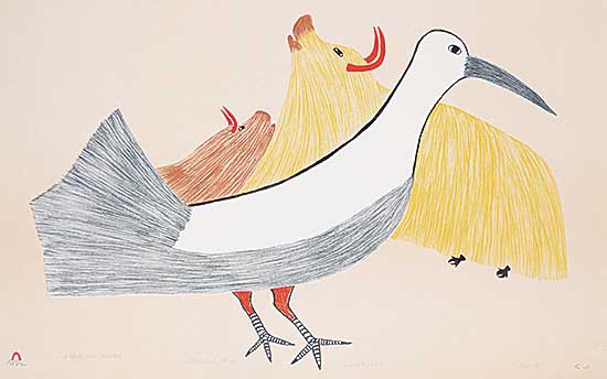 #303 ~ Pudlat - Seagull and Muskox  #44/50