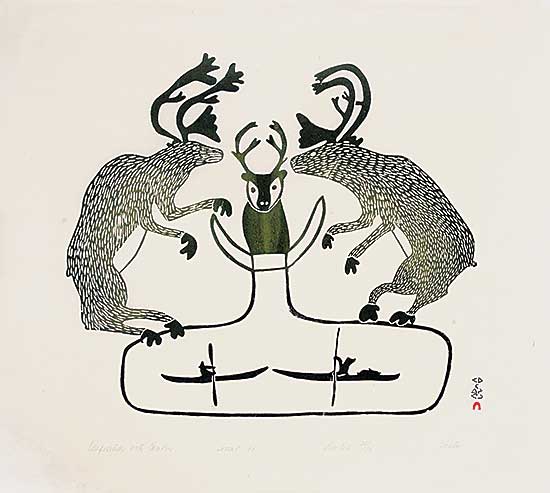 #317 ~ Saila - Composition with Caribou  #21/50