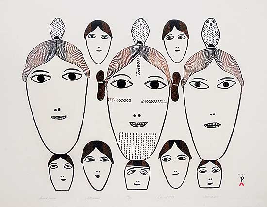 #364 ~ Teevee - Inuit Faces  #34/50