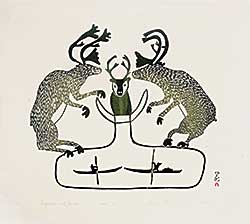 #317 ~ Saila - Composition with Caribou  #21/50