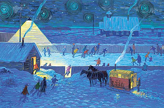 #20 ~ Brownridge - Skating Rink at Night