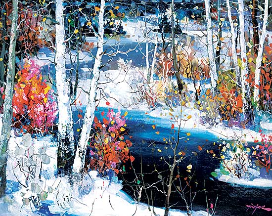 #28 ~ Chan - Lake Louise Creek in Winter