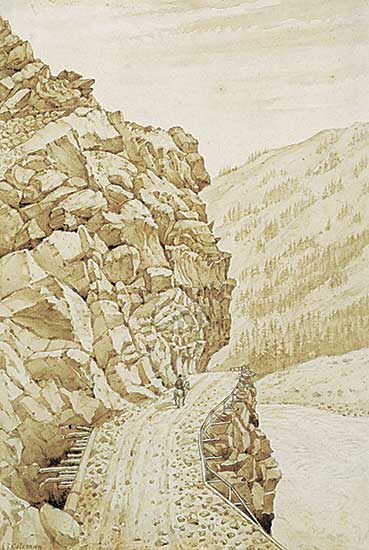 #33 ~ Coleman - Untitled - Trail over the Riverside Cliff