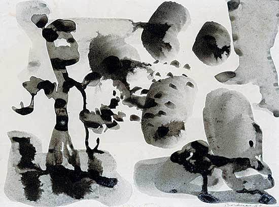 #204 ~ Borduas - Untitled - Black and White