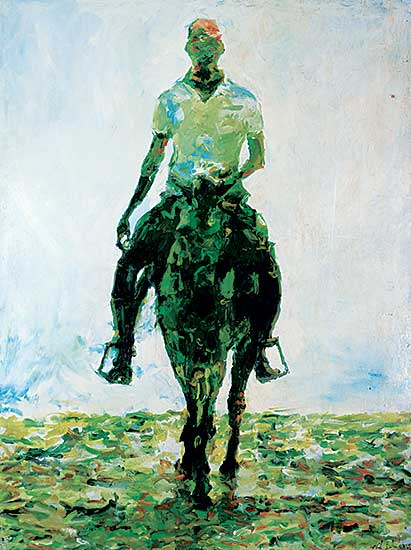 #220 ~ Gaskin - Horse and Rider