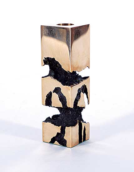 #228 ~ Leadbeater - Untitled - Abstract Candle Stick Holder I  #1/1
