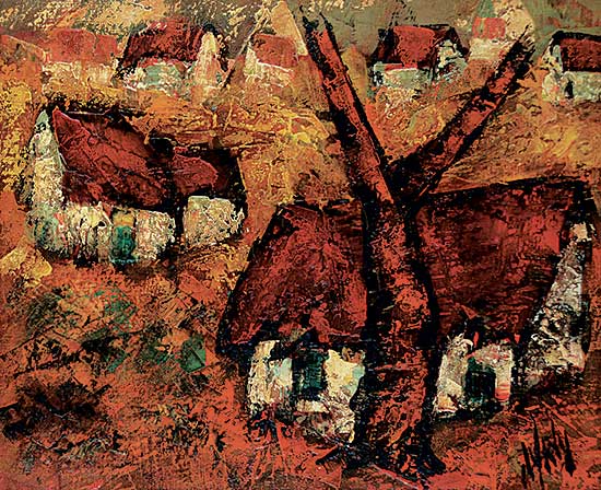 #306 ~ D'Anty - Untitled - Red Roofs