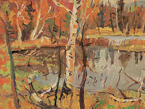 #410 ~ Burton - Small Lake Behind the RCAF Station, Foymount, Ont.