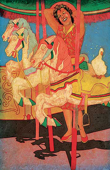 #457 ~ Leier - Untitled - Carousel Ride with a Duck