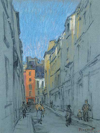 #488 ~ Plaskett - Untitled - A Busy Street
