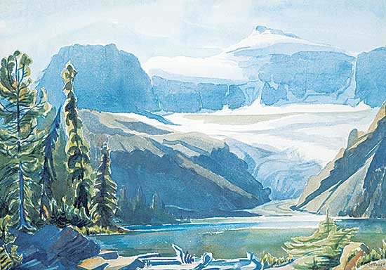 #506 ~ Shelton - Mistaya Lake and Barbette Glacier