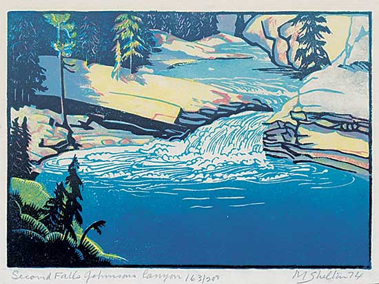 #507 ~ Shelton - Second Falls, Johnson's Canyon  #163/200