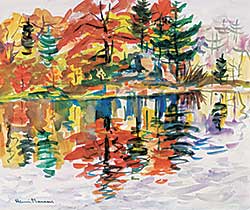 #463 ~ Masson - Untitled - Autumn Reflections