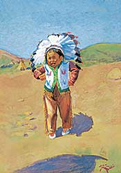 #472 ~ Morris - Ceremonial Dance, Native Boy