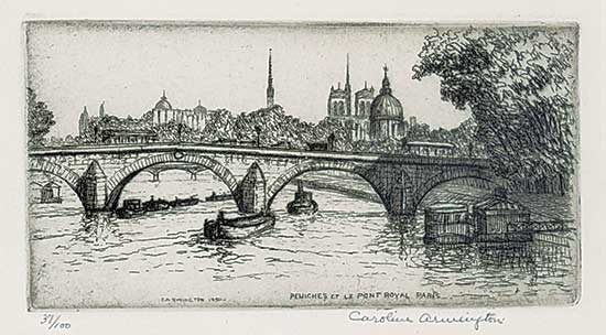 #1018 ~ Armington - Peniches et le Pont Royal, Paris  #37/100