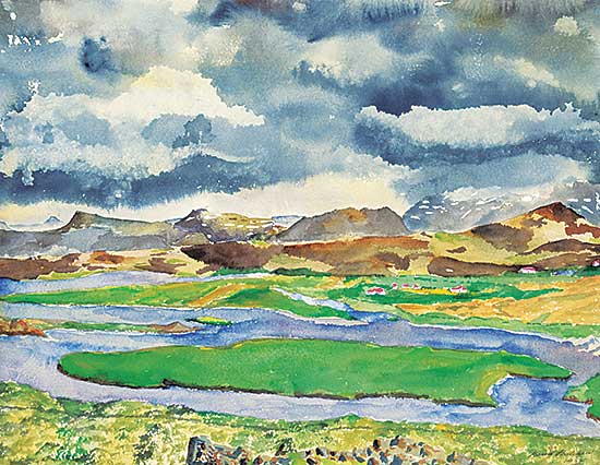 #1024 ~ Balchen - From Hvita Looking Towards Hjardarholt, Iceland