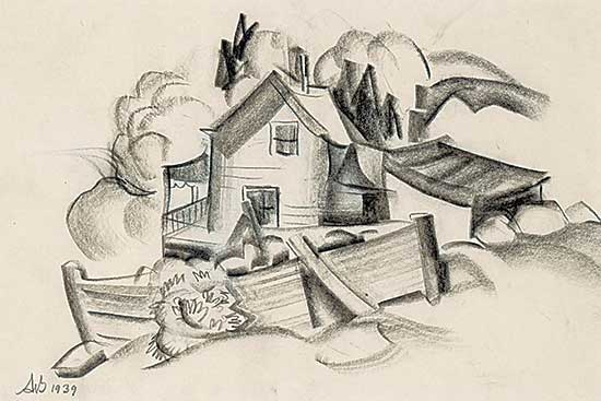 #1037 ~ Bieler - Untitled - Sketch for Gatineau Madonna