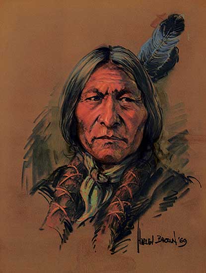 #1059 ~ Brown - Untitled - Portrait of a Wise Man