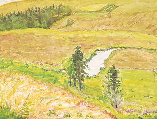#1077 ~ Cann - Untitled - Stream in the Meadow
