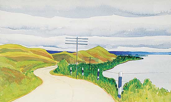 #1186 ~ Hurley - Untitled - Road Along the Water