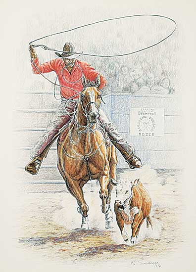 #1394 ~ Swearengen - Untitled - Calf Roping