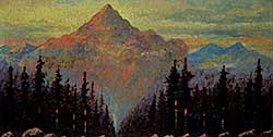 #1190 ~ Hutchins - Parting Rays on Eagle Peak B.C.