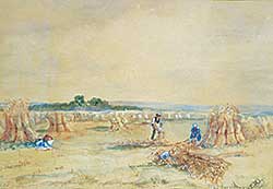 #1341 ~ School - Untitled - 1903 Harvest Scene
