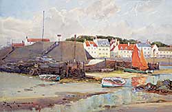 #1373 ~ Simmons - Untitled - Harbour at Low Tide