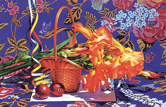 #108 ~ Thomas - Untitled - Plums and Spring Irises