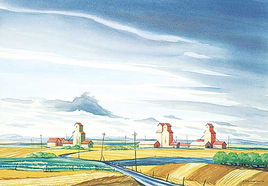 #111 ~ Van Gaalen - Grain Elevators, West of Calgary