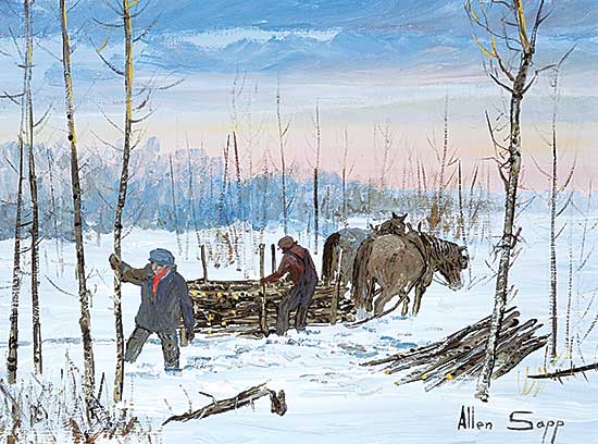 #82 ~ Sapp - Untitled - Loading Firewood