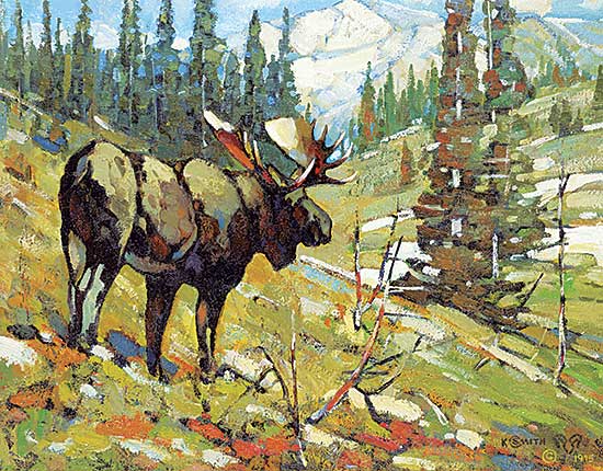 #94 ~ Smith - Untitled - Lone Moose