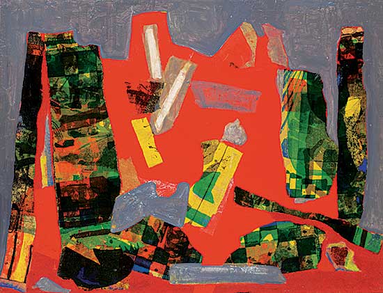 #95 ~ Snow - Untitled - Colourful Collage